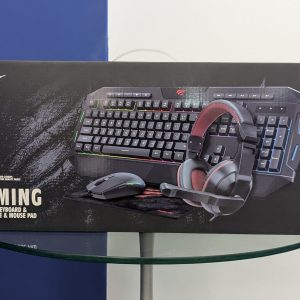 Combo teclado, cascos, ratón